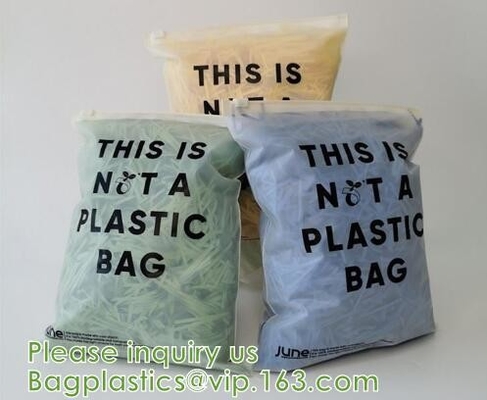 buy Biodegradable appreal Packaging, Compostable Pla Corn Starch Zipper Underwear, Clothing, Fur, Garment online manufacturer