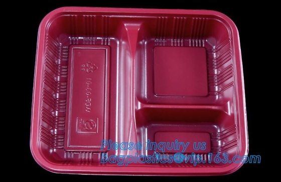 buy bpa free stackable take away leakproof black 2 compartment plastic microwave meal prep containers food bento box for kid online manufacturer