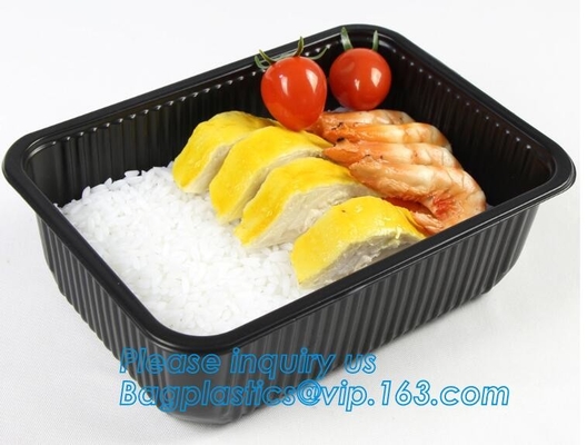 buy takeaway food container disposable plastic lunch bento box,square PLA plastic food container,fast food package essential online manufacturer