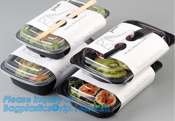 buy Disposable PP plastic food container 3 compartment containers / bento box / meal prep containers,food containers square online manufacturer
