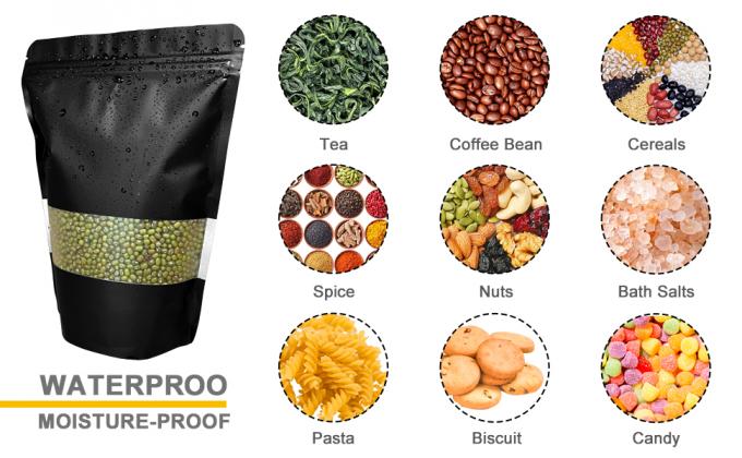 フォイル スタンドアップ ポーチ ザイプ ロック シール スナック キャンディー 食品 コーヒー バッグ 再利用可能な ザイプ バッグ 4
