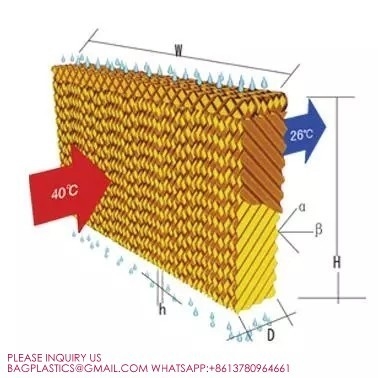 最新の会社の事例について PVC蒸発冷却パッドシステム,温室用蒸発冷却パッド,沼地冷却器の代替サイドパネル  3