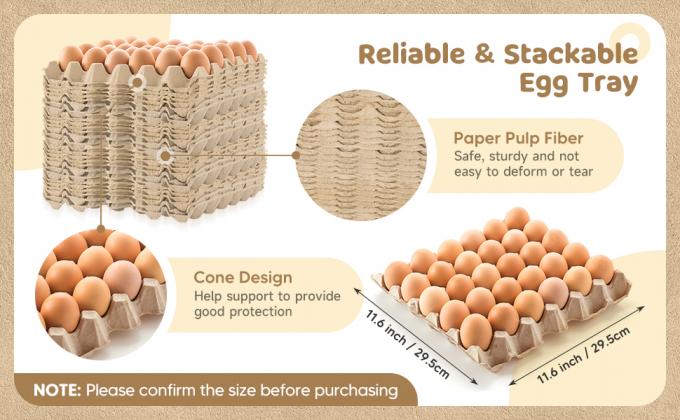 パック 卵 カートン カートン 卸品 30 セル パルス 繊維 卵 フラット 繰り返し 使える 積み重ね 可用 紙箱 トレイ 家庭 収納 梱包 ワニコロニー 防音 1