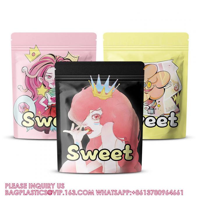 カスタム メーカー 印刷 再び閉められる Ziplock マット 再生可能 密封された Mylar バッグ 1