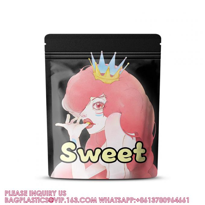 カスタム メーカー 印刷 再び閉められる Ziplock マット 再生可能 密封された Mylar バッグ 0