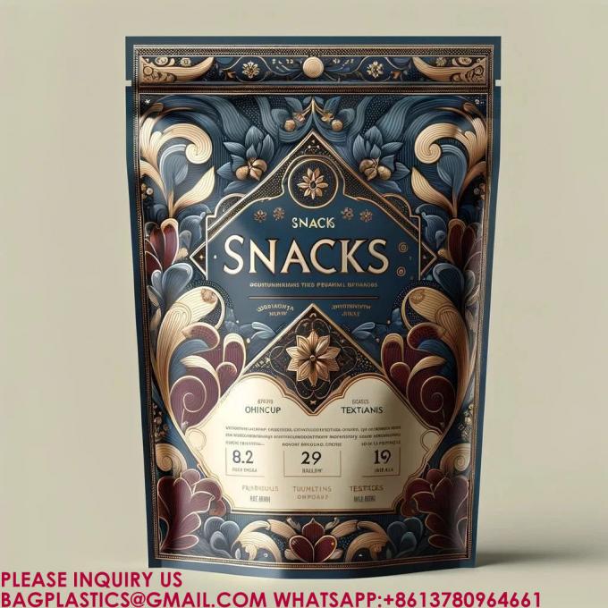 再封印可能な食品包装 スタンドアップポック 乾燥した果物 スナック  Zip バッグ 自閉袋 0