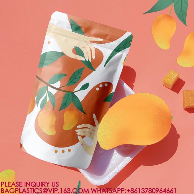 食品 貯蔵袋 ザイプロック 密閉袋 プラ 梱包 キャンディー ナッツ スナック スタンドアップ バッグ 2