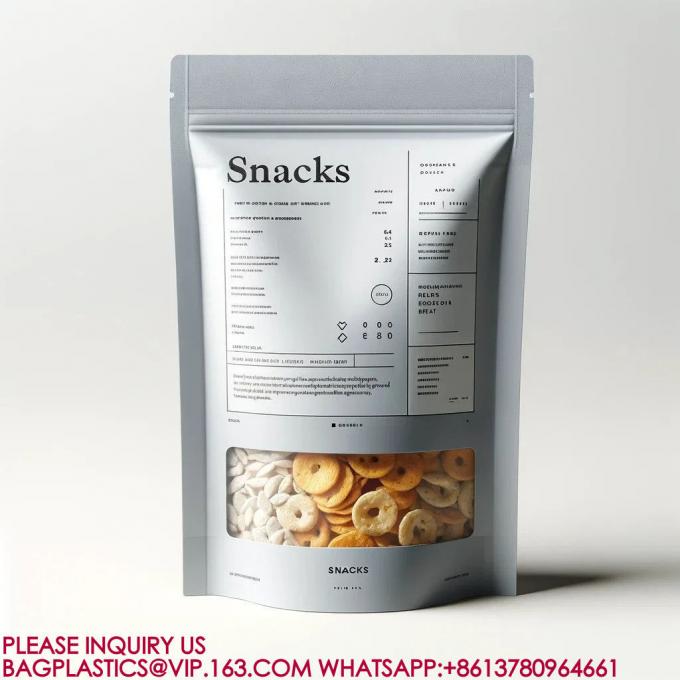ポッチプラ包装 食品 ビスケット スナック マイラー 包装 バッグ 密封 アルミ製紙袋 0