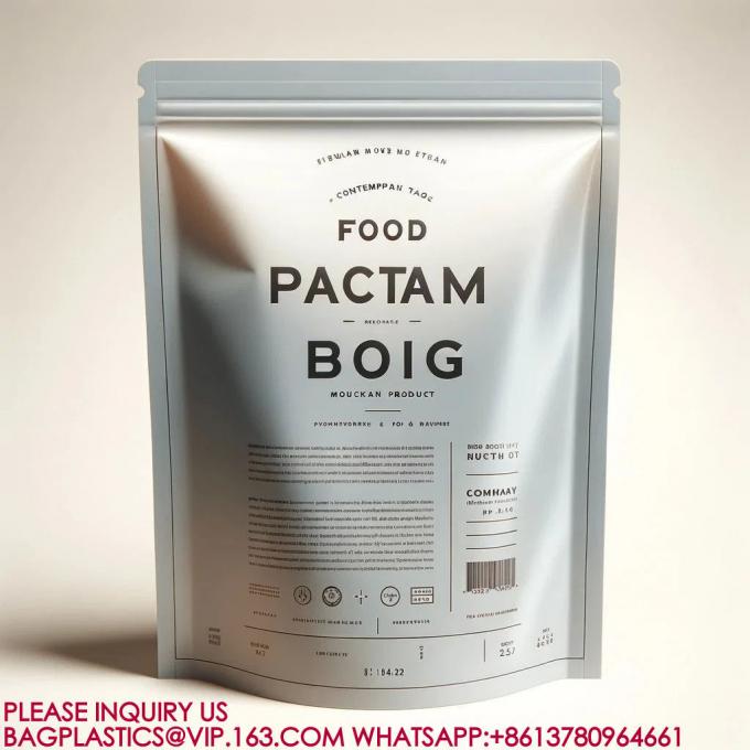 スタンドアップバッグ 生物分解性 包装 食品 ビスケット スナック バッグ シール ザイプ ロック マイラー バッグ 1