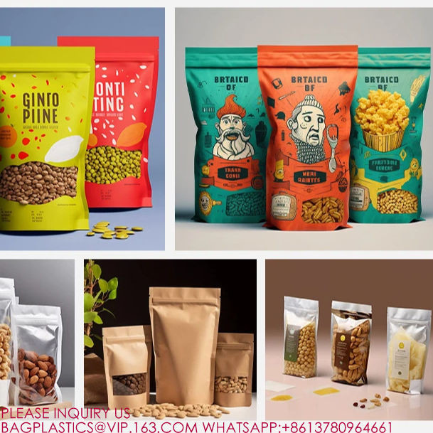 生物分解性 乾燥食品 スナック カシューナッツ ドイパック 臭いがなく ザイプ付き スタンドアップポケット 0