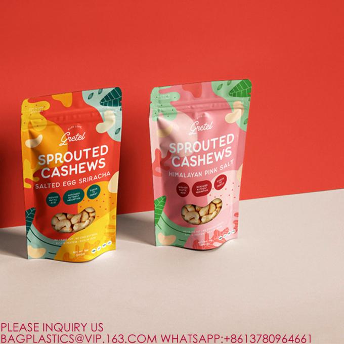 食品 保存 再び閉められる 臭いを防げる Ziplock バッグ ホログラフ 梱包 バッグ 白 3