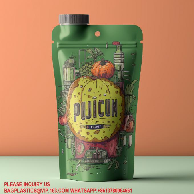 オーダーメイド 再充填可能なアルコール 豆乳 ジェリージュース 液体飲料 ボトル 環境に優しいスプート 1