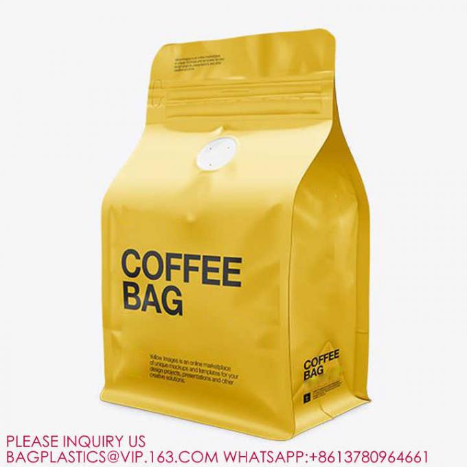 スタンドアップバッグ マット再閉袋 バイオジップロックコーヒーバッグ 食品スナック トリートメントバッグ 1