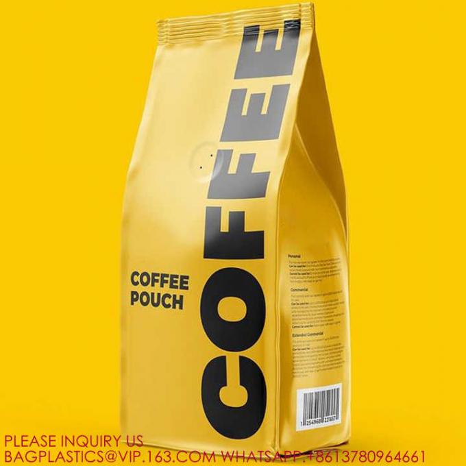 スタンドアップバッグ マット再閉袋 バイオジップロックコーヒーバッグ 食品スナック トリートメントバッグ 3