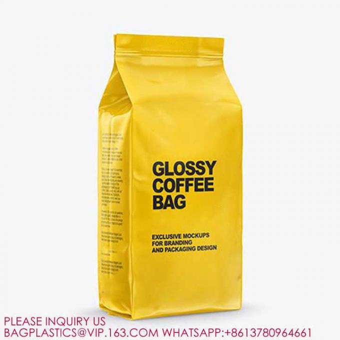スタンドアップバッグ マット再閉袋 バイオジップロックコーヒーバッグ 食品スナック トリートメントバッグ 4