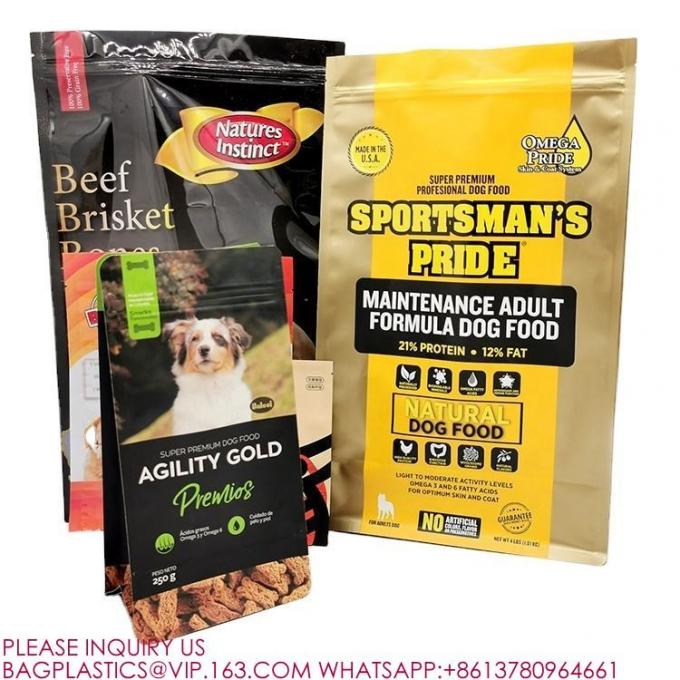 セルフシール サイド ガセット ポケット ジッパー フラット ボトム ティー コーヒー ペット スナック 食品 マイラー バッグ 5