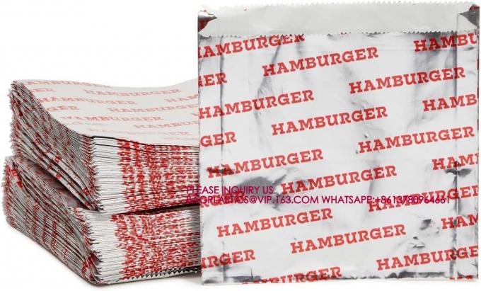 紙ホットドッグホルダー ハンバーガー包装 組み合わせパック 油性食品袋 2