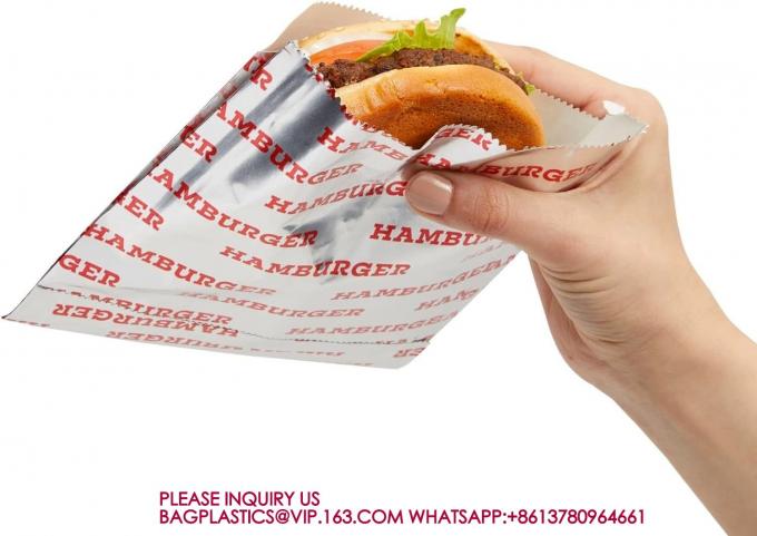 紙ホットドッグホルダー ハンバーガー包装 組み合わせパック 油性食品袋 1