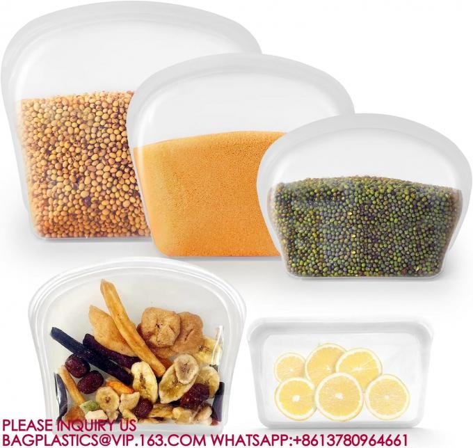 Reusable Food Storage Bags Freezer Sous Vide Container Oven Microwave Dishwasher Safe 4