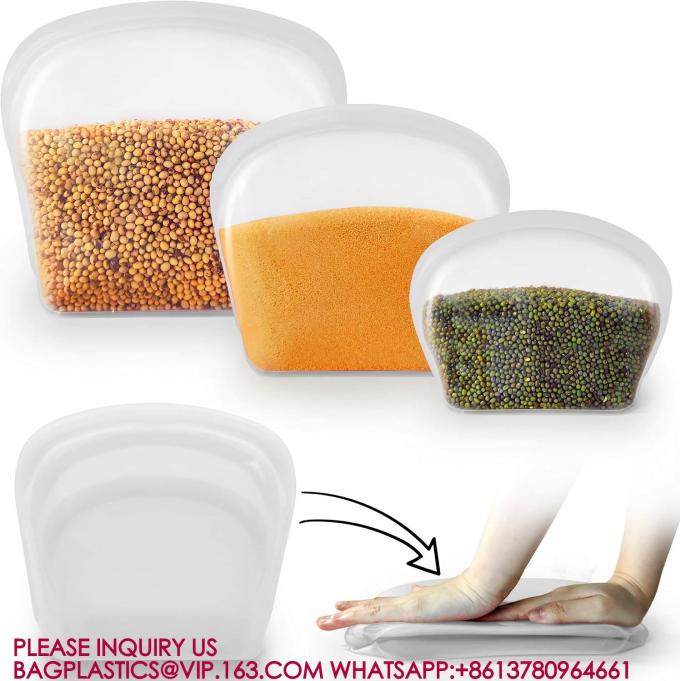 Reusable Food Storage Bags Freezer Sous Vide Container Oven Microwave Dishwasher Safe 1