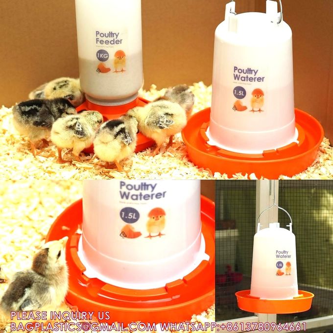 リサイクル可能な持続可能なプラスチックチキンフィッダー ウォーターキット チキンフィッダーとウォーターセット 1