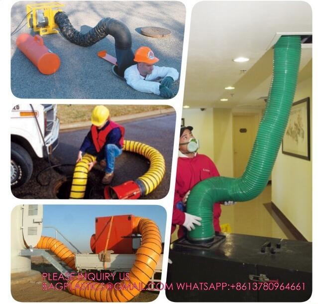 換気 狭い空間 空気供給 200mm 5m 耐火性 PVC 柔軟な空気管 8